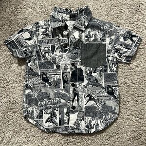Boys marvel comics button down size 18-24m